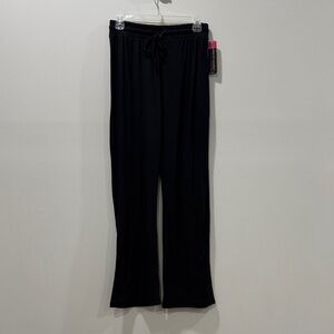 Skylee Collection Black Drawstring Maternity Lounge Pants